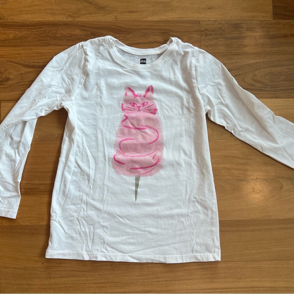 Set of 2 Kids Long Sleeve Graphic Tees by TEA - Size 8